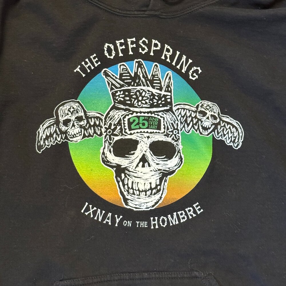OFFSPRING Band IXNAY on the HOMBRE 25th Anniversary Tour Hoodie Size Large pocke